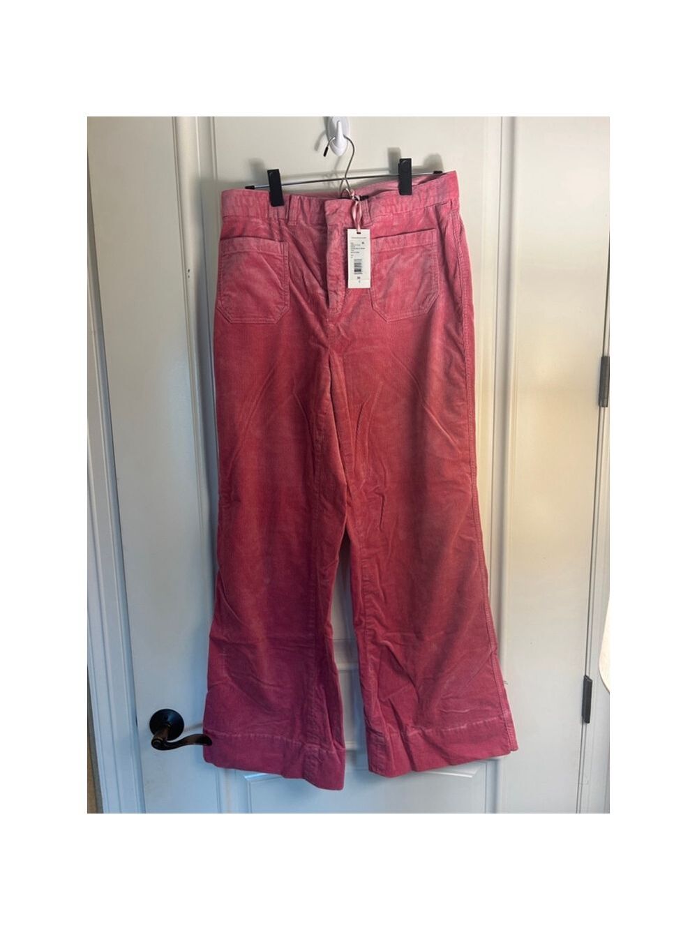 Women's Vineyard Vines Pink High-Waist Wide Leg Corduroy Pants Sz 30 Mauve Rose - Picture 6 of 13